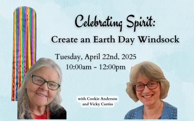 an Earth Day retreat making a windsock south of Milwaukee, Wisconsin