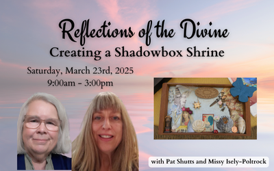 decorative image summarizing shadowbox shrine spiritual retreat in Racine, Wisconsin