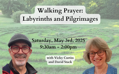 spiritual retreat walking the labyrinth at Siena Retreat Center in Racine, Wisconsin